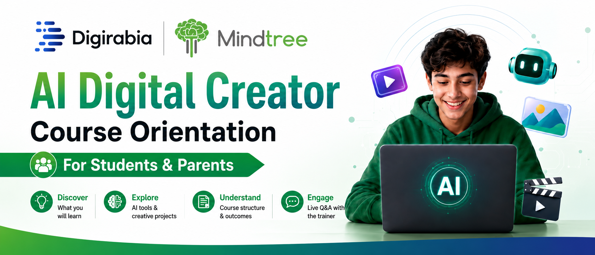 AI Digital Creator Course Orientation — for Students & Parents
